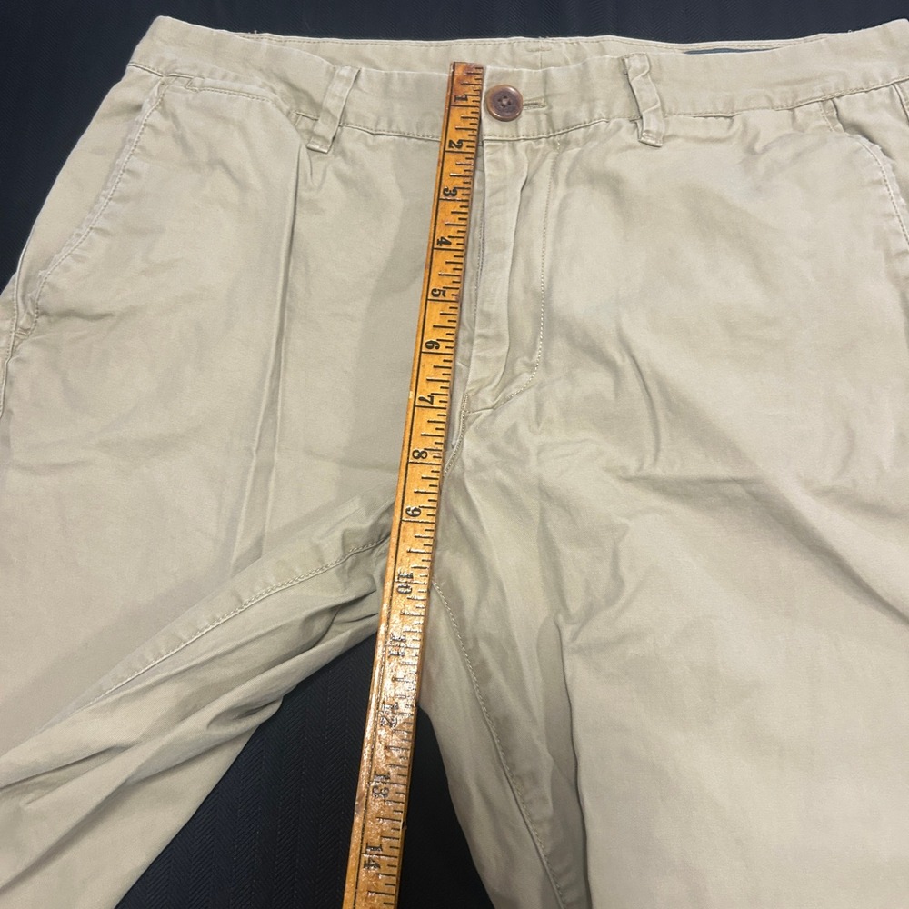 Bonobos Mens Washed Chino Pants Khaki Tan Straight Leg 100% Cotton 32x32 - Picture 4 of 7